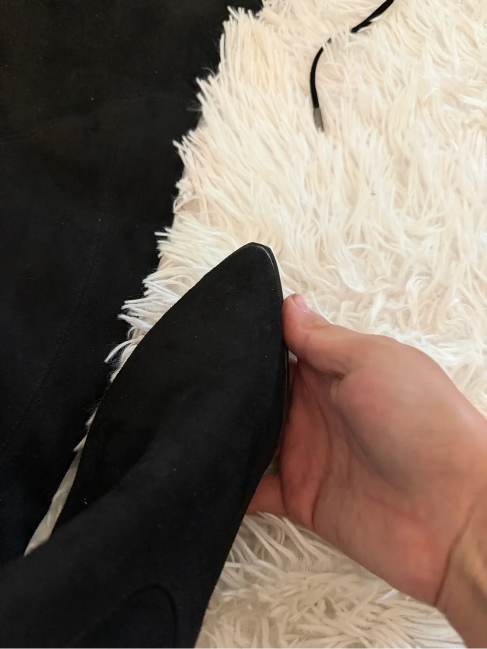 Marc Fisher LTD Black Over the Knee Boots 5M Stretch NWOT